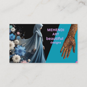 Carte De Visite Belle conception d'art Mehendi