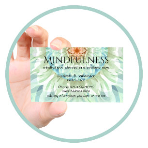 Carte De Visite Belle conception de Mindfulness