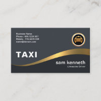 Belle Courbe aux Faux Gold Wave Élégant Taxi Grey