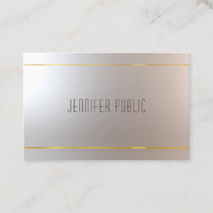 Carte De Visite Belle Design Moderne Professionnel Chic Plain