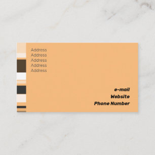 Carte De Visite Belle échelle de couleur Classic Flat Latérale