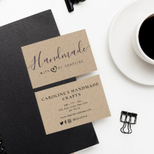 Carte De Visite belle écriture Entreprise artisanale artisanale