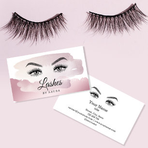 Carte De Visite Belle Lashes Yeux et Brows à la main Bu
