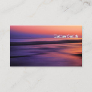 Carte De Visite Belle photo Ocean Sunset