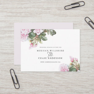 Carte De Visite Belle rose peinte Roses BarefootBride™