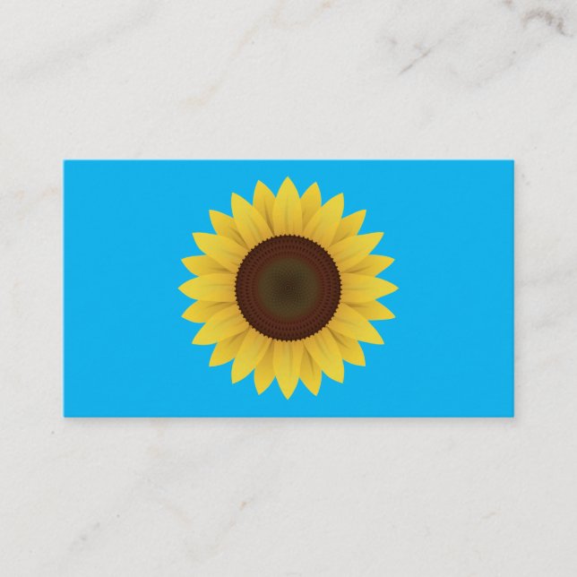 Carte De Visite Belle tournesol d'été (Devant)