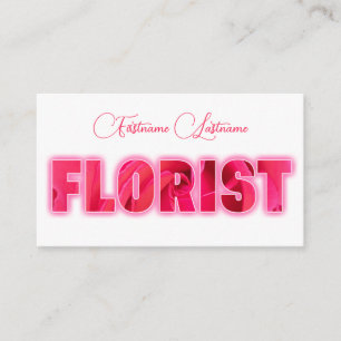 Carte De Visite Belles fleurs pour fleuristes et experts du jardin