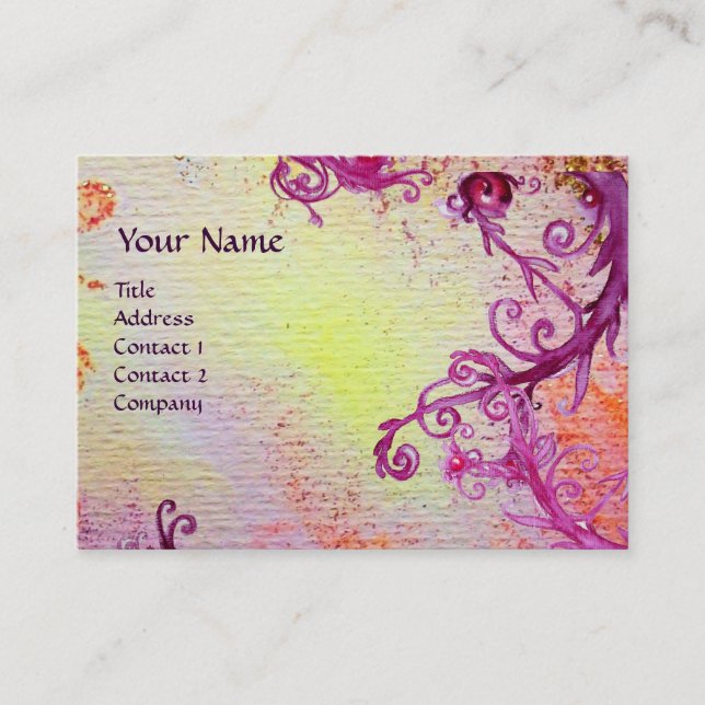 CARTE DE VISITE BÉRIES MAGIQUES 2 MONOGRAMME (Devant)