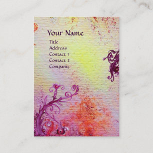 CARTE DE VISITE BÉRIES MAGIQUES ORANGE JAUNE AGATE GEM MONOGRAM
