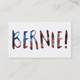 Carte De Visite bernie sanders bokeh