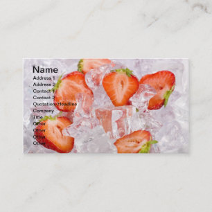 Carte De Visite Berries dans la glace