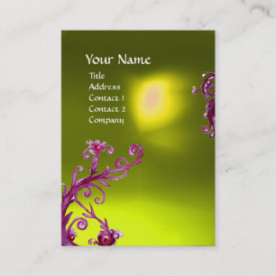 Carte De Visite BERRIES MAGIQUES MONOGRAM jaune topaz