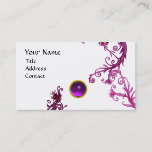 Carte De Visite BERRIES MAGIQUES MONOGRAM tourbillon gem violet bl