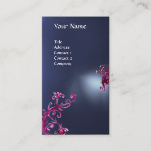 Carte De Visite BERRIES MAGIQUES MONOGRAM violet
