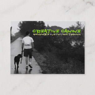 Carte De Visite "BestnFriends canin créatif sur une promenade "