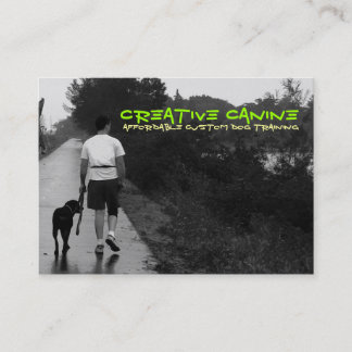 Carte De Visite "BestnFriends canin créatif sur une promenade "
