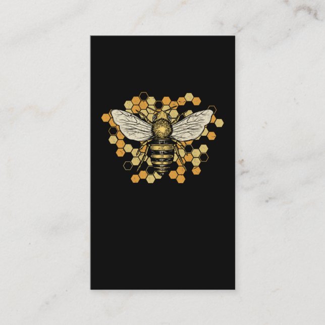 Carte De Visite Bete Bee Honeycomb Nature Beekeeper Art (Devant)