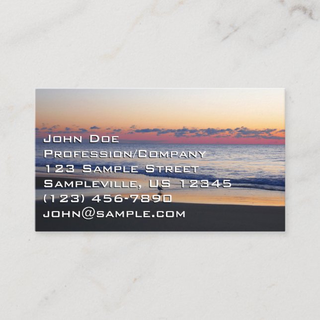 Carte De Visite Bethany Beach Sunrise I (Devant)