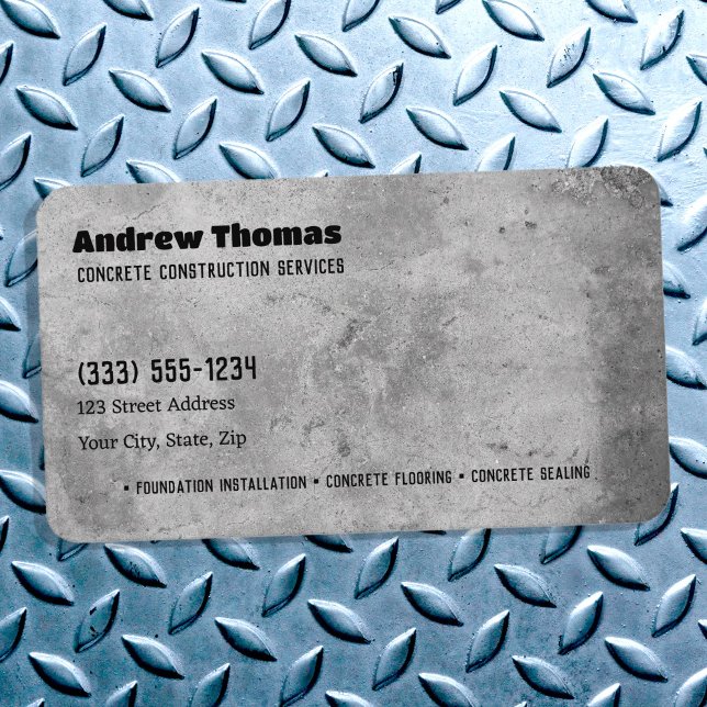 Carte De Visite Béton (Concrete Business Cards)