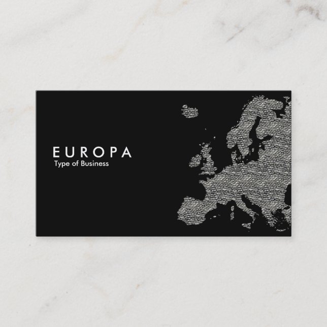 Carte De Visite Béton d'EUROPA - noir (Devant)