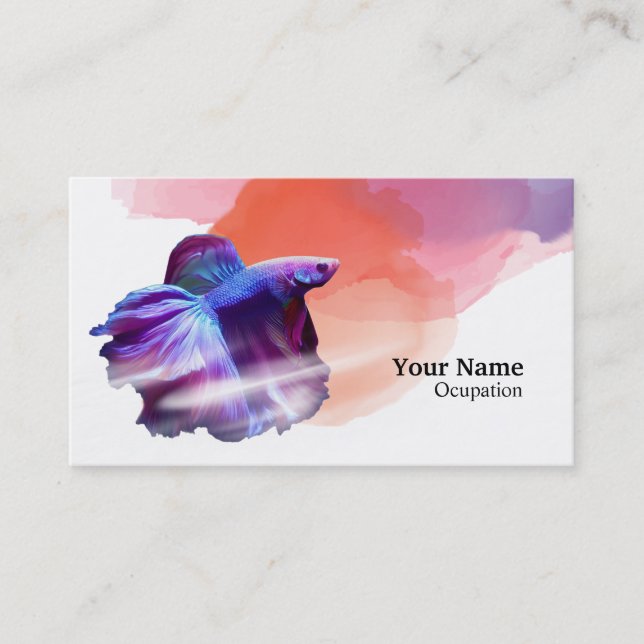Carte De Visite Betta fish (Devant)