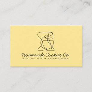 Carte De Visite Beurre Jaune Chic Simple Boulangerie Maison