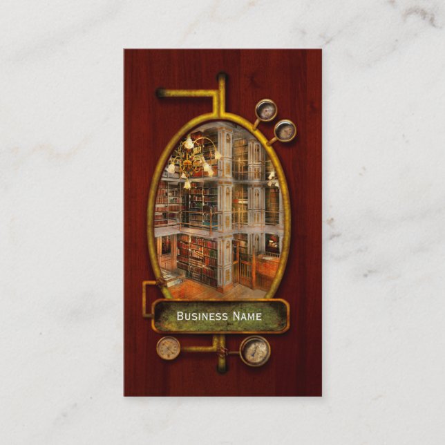 Carte De Visite Bibliothèque - Un classique littéraire 1905 (Devant)