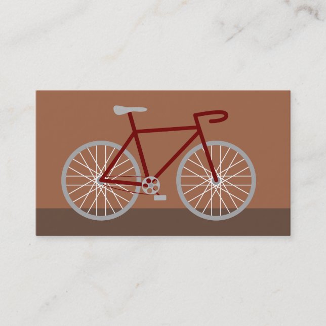 Carte De Visite Bicyclette Brown (Devant)