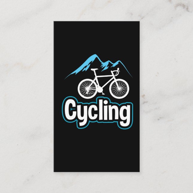 Carte De Visite Bicyclette de recyclage de vélo de vélo de (Devant)