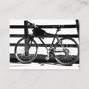 Carte De Visite ©Bicyclette noir et blanc en mer