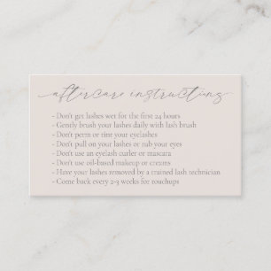 Carte De Visite Biege neutre Tan QR Code Élégant