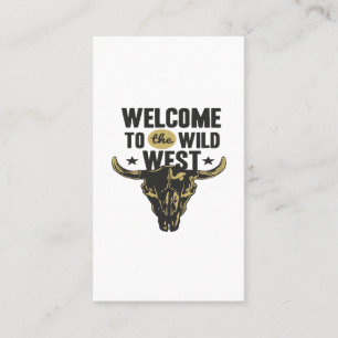 Carte De Visite bienvenue à wild west