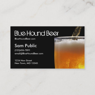Carte De Visite Bière Blue Hound