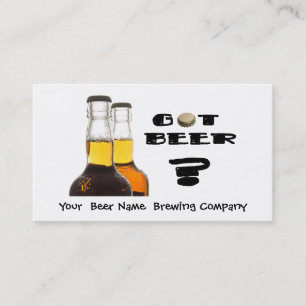 Carte De Visite Bière obtenue ? Société de brassage, barre, U-B