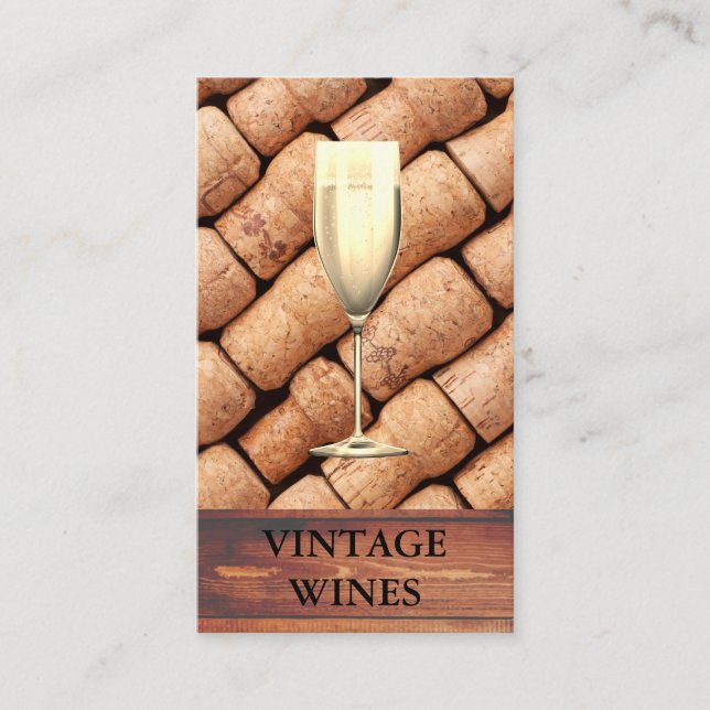Carte De Visite Bières Bois rustique | Champagne | Domaine (Devant)