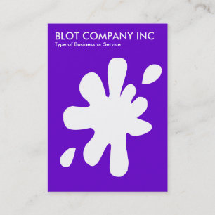 Carte De Visite Big Blot - Blanc sur Indigo 6600CC