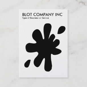 Carte De Visite Big Blot - Noir sur blanc (carte Platinum)