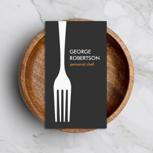 Carte De Visite BIG FORK LOGO pour Chef, Restauration, Restaurant,