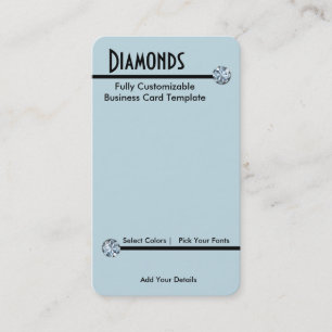 Carte De Visite Bijoux en diamant - Logo en pierre de diamant