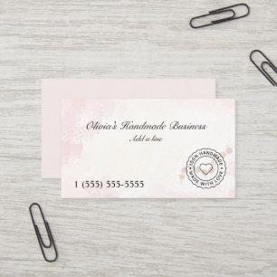 Carte De Visite Bijoux Faits Main avec Amour