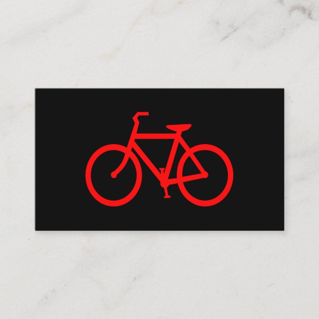 Carte De Visite Bike rouge (Devant)