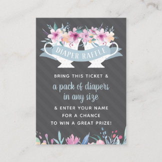 Carte De Visite Billet de rabat, Baby shower Tea Party