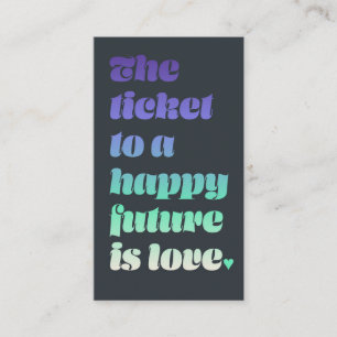 Carte De Visite Billet pour l'amour