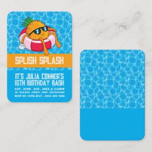 Carte De Visite Billets de cadeaux de fête d'anniversaire Fun Pine