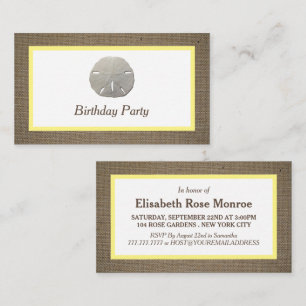 Carte De Visite Billets de fête d'anniversaire pour le dollar de s