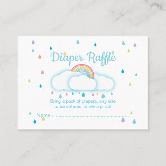 Carte De Visite Billets de rousseur de couches Baby shower Raindro