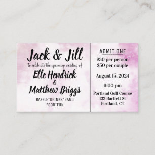 Carte De Visite Billets Jack et Jill