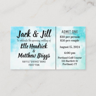 Carte De Visite Billets Jack et Jill