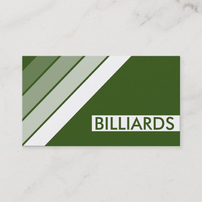 Carte De Visite BILLIARDS rétro (Devant)
