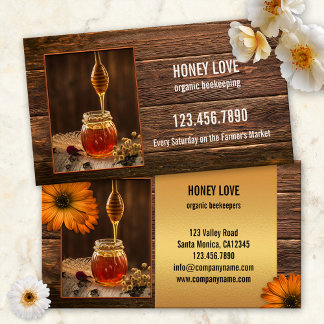 Carte de visite bio pour l'apiculture